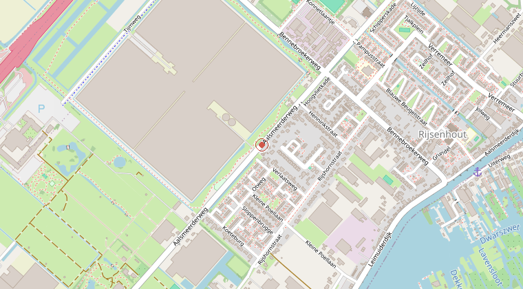 Kaart van de omgeving van de melding