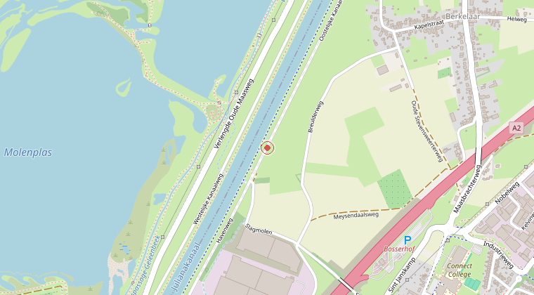 Kaart van de omgeving van de melding