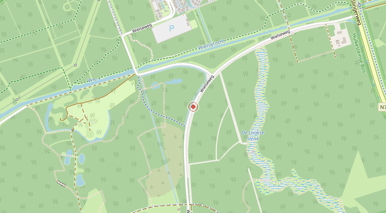 Kaart van de omgeving van de melding