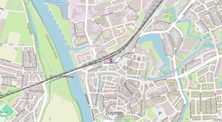 Kaart van de omgeving van de melding