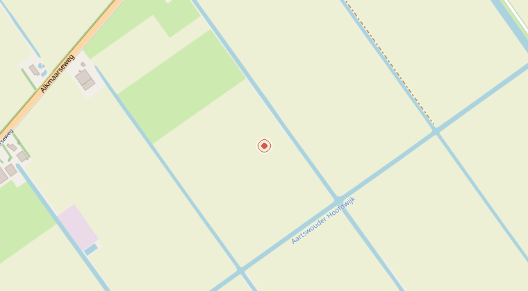 Kaart van de omgeving van de melding