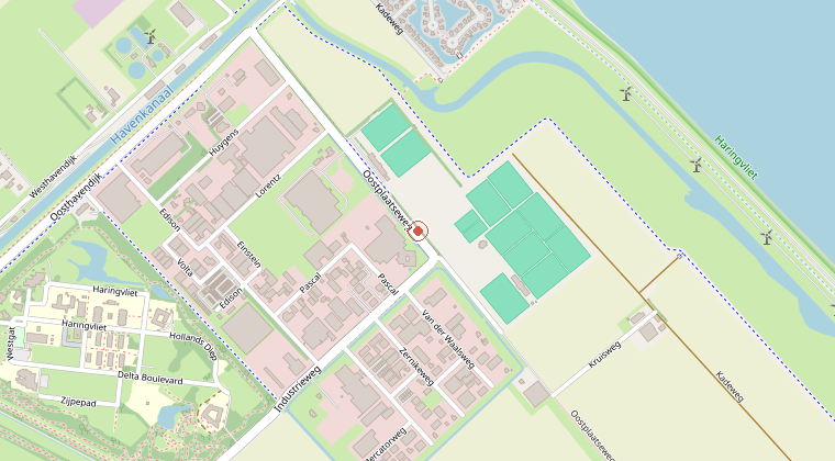 Kaart van de omgeving van de melding