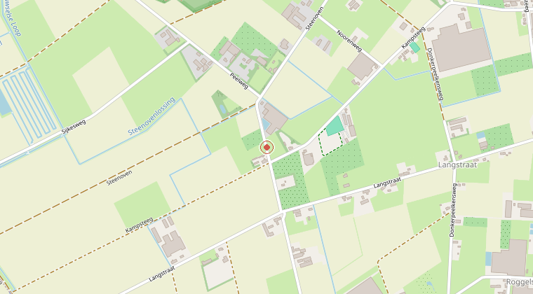 Kaart van de omgeving van de melding