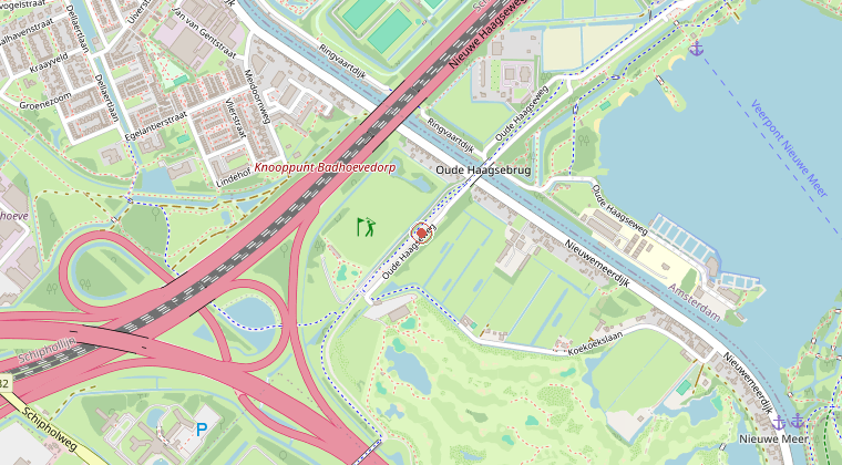 Kaart van de omgeving van de melding