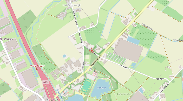 Kaart van de omgeving van de melding