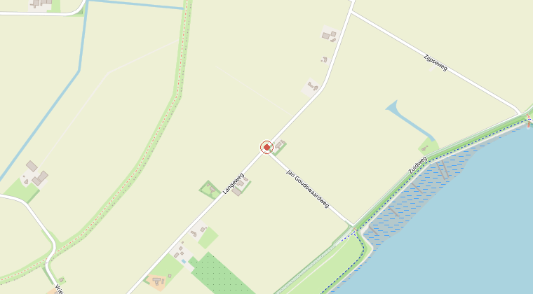 Kaart van de omgeving van de melding