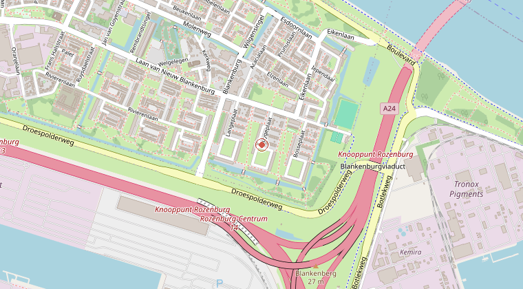 Kaart van de omgeving van de melding