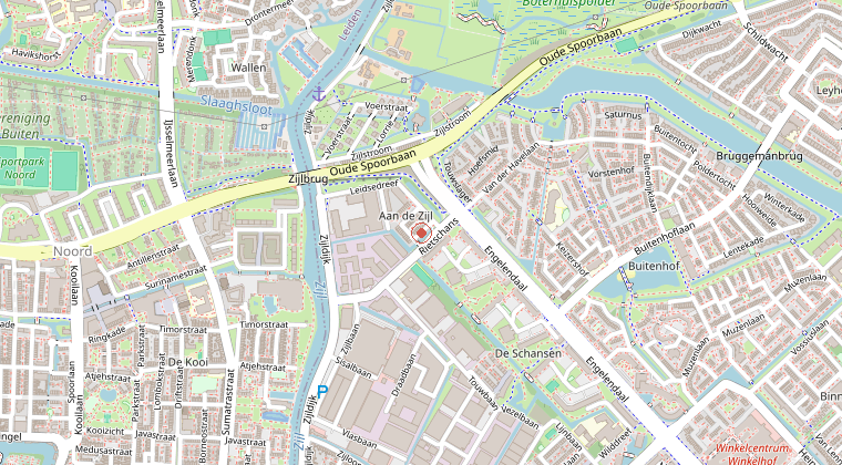 Kaart van de omgeving van de melding