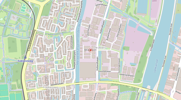 Kaart van de omgeving van de melding