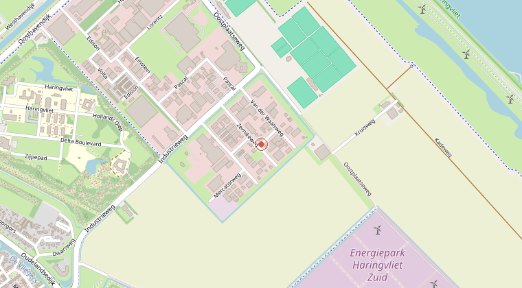 Kaart van de omgeving van de melding