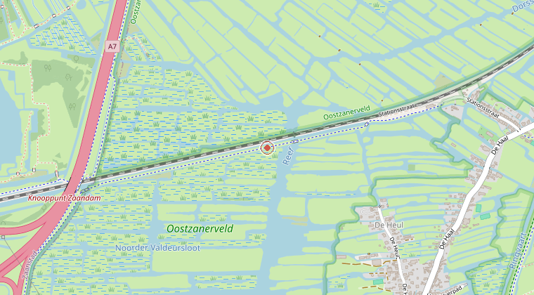 Kaart van de omgeving van de melding