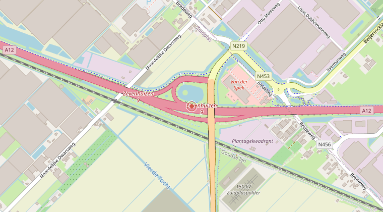 Kaart van de omgeving van de melding
