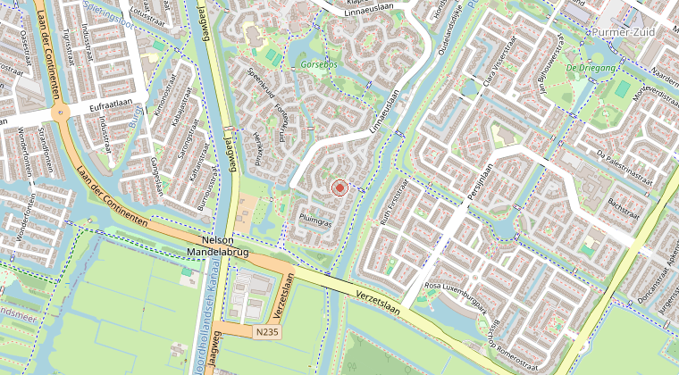 Kaart van de omgeving van de melding