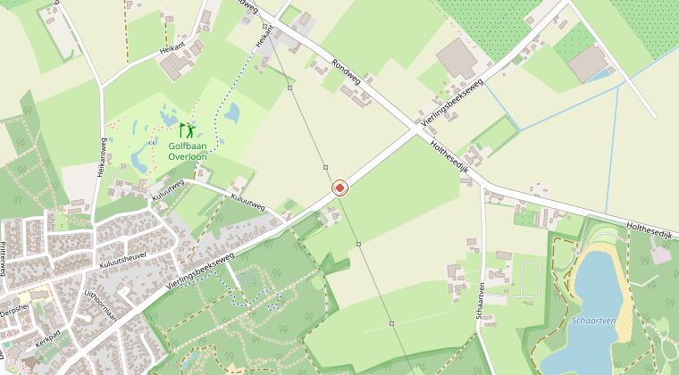Kaart van de omgeving van de melding