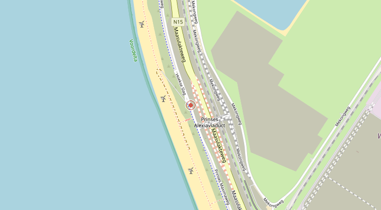Kaart van de omgeving van de melding