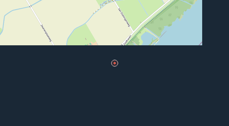 Kaart van de omgeving van de melding