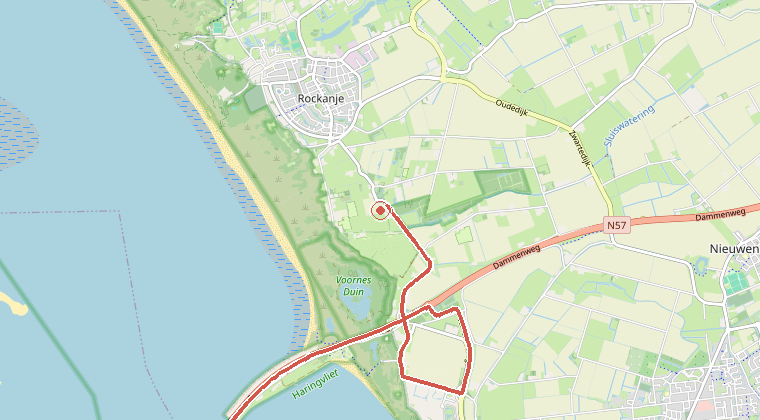 Kaart van de omgeving van de melding
