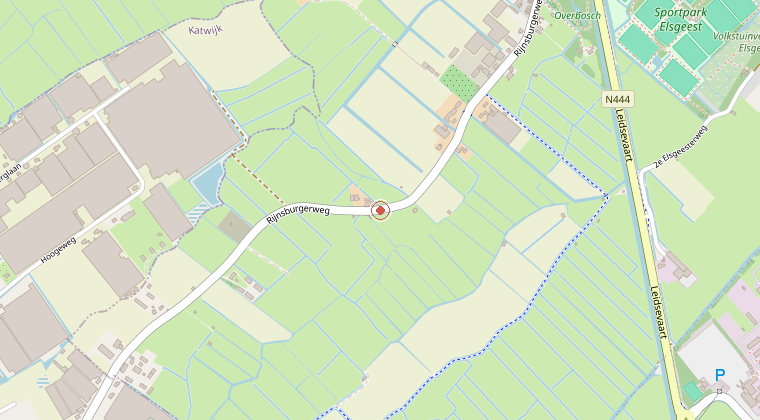Kaart van de omgeving van de melding