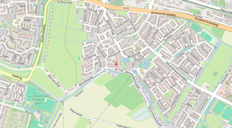Kaart van de omgeving van de melding