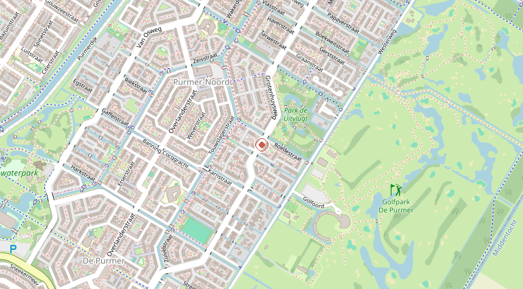 Kaart van de omgeving van de melding