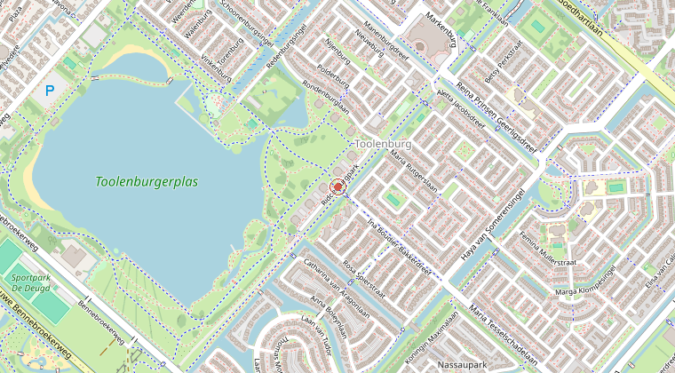 Kaart van de omgeving van de melding