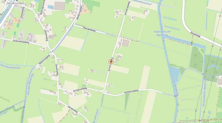 Kaart van de omgeving van de melding