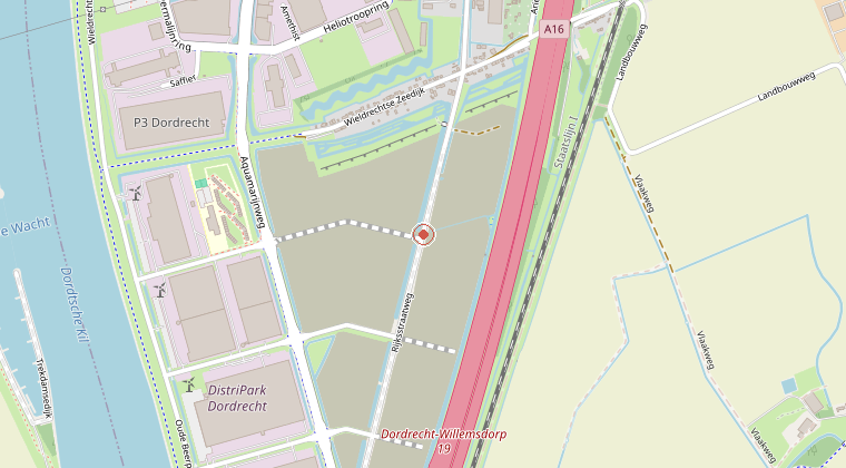 Kaart van de omgeving van de melding