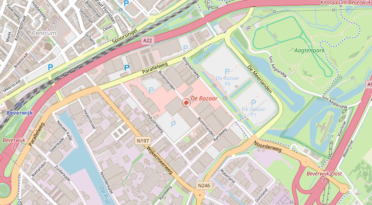Kaart van de omgeving van de melding