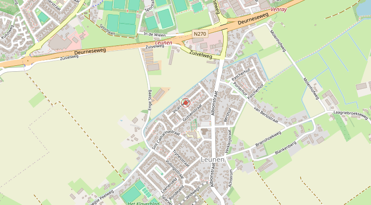 Kaart van de omgeving van de melding