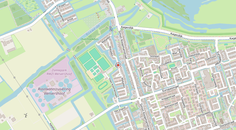 Kaart van de omgeving van de melding