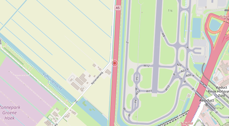 Kaart van de omgeving van de melding