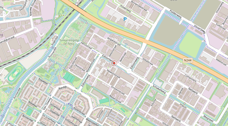 Kaart van de omgeving van de melding