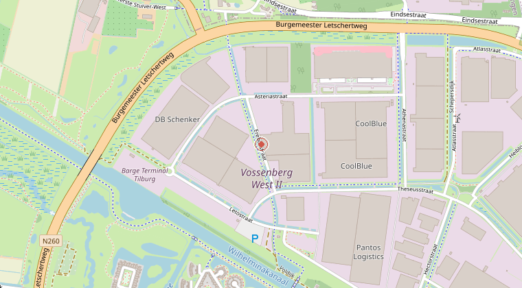 Kaart van de omgeving van de melding