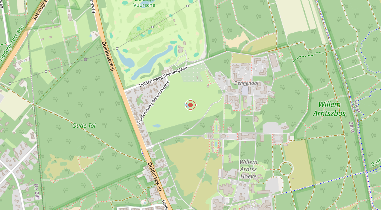 Kaart van de omgeving van de melding