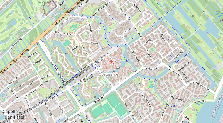 Kaart van de omgeving van de melding