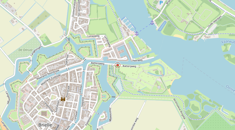 Kaart van de omgeving van de melding