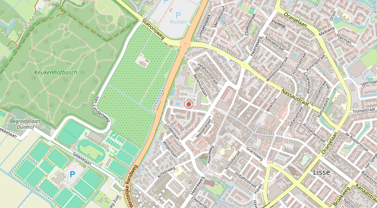 Kaart van de omgeving van de melding