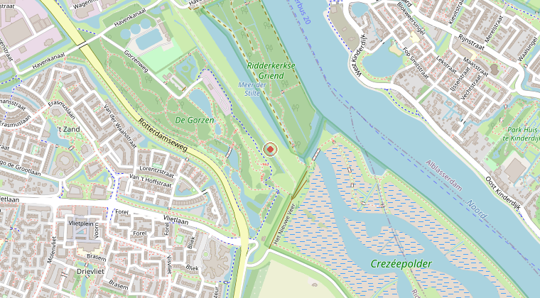 Kaart van de omgeving van de melding