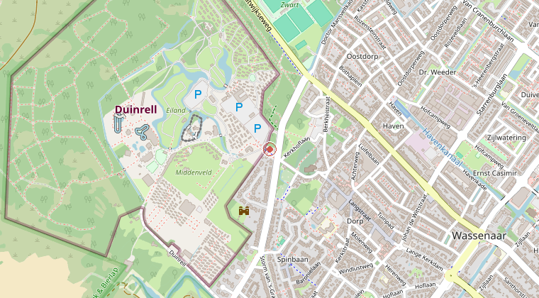 Kaart van de omgeving van de melding