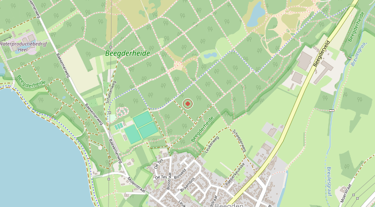 Kaart van de omgeving van de melding