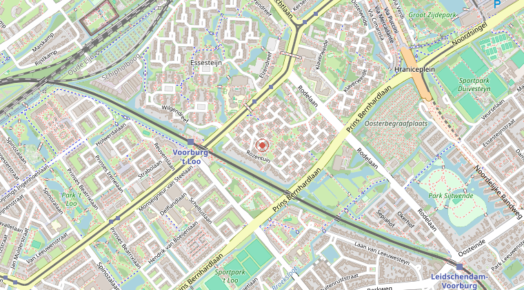 Kaart van de omgeving van de melding