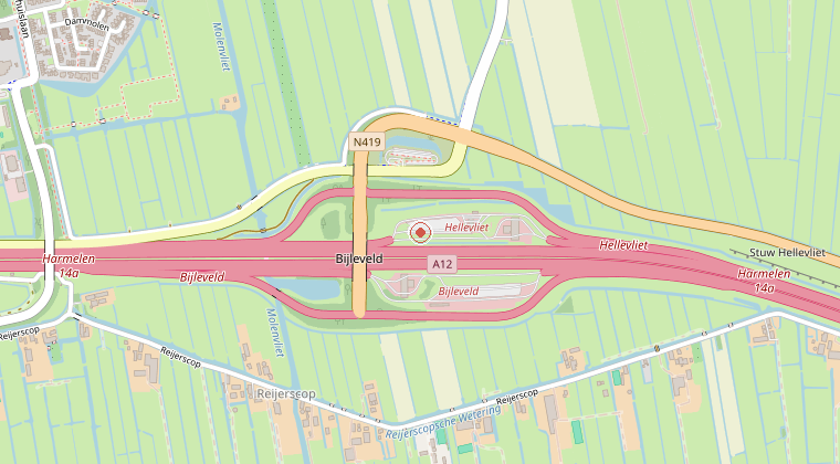 Kaart van de omgeving van de melding