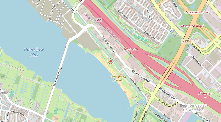 Kaart van de omgeving van de melding