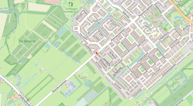 Kaart van de omgeving van de melding