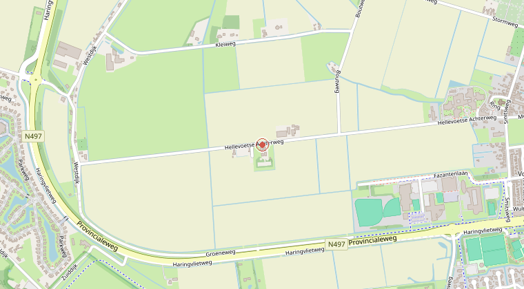 Kaart van de omgeving van de melding