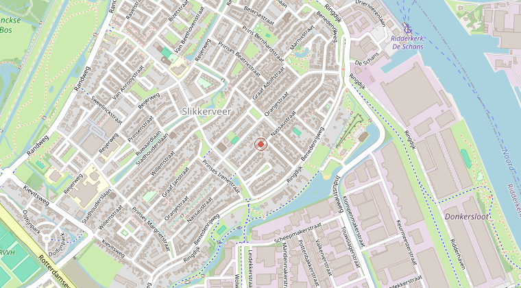 Kaart van de omgeving van de melding