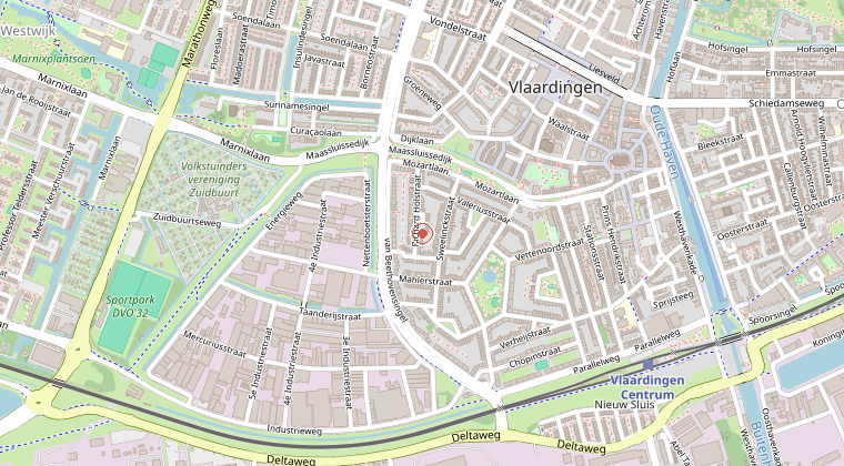 Kaart van de omgeving van de melding