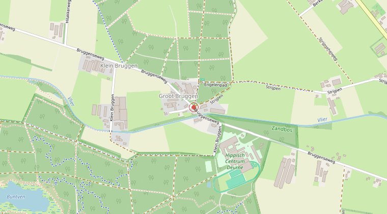 Kaart van de omgeving van de melding
