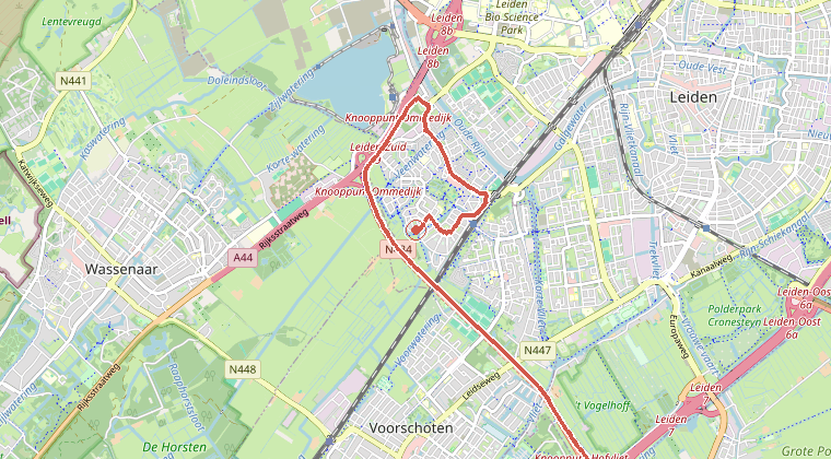 Kaart van de omgeving van de melding