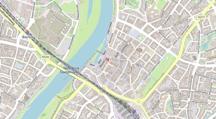 Kaart van de omgeving van de melding